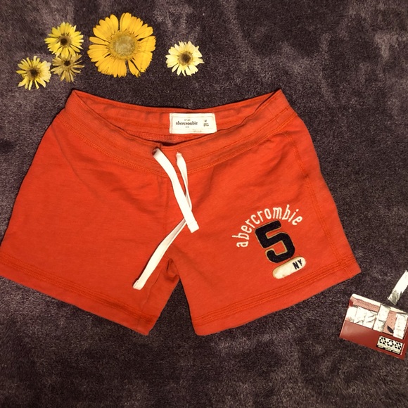 Abercrombie Kids soft shorts with drawstring. Muted red. Medium, girls. - Picture 1 of 5